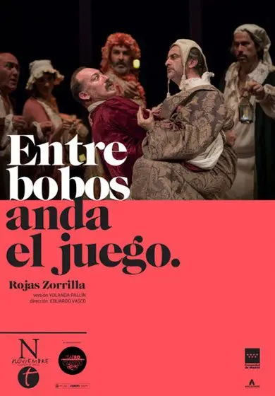 Cartel de Entre bobos anda el juego