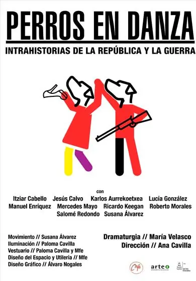 Cartel de Perros en danza