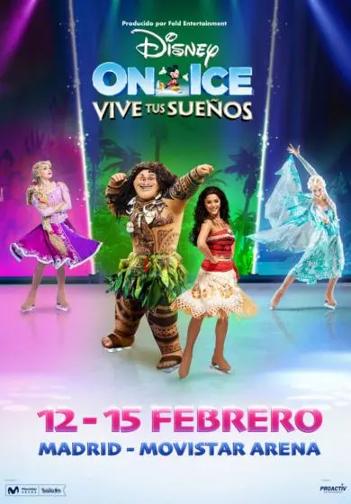 Cartel de Disney on Ice: Vive tus sueños