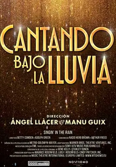Cartel de Cantando bajo la lluvia