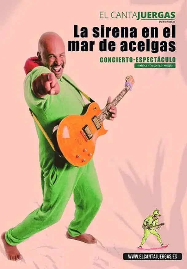 Cartel de La sirena en el mar de acelgas