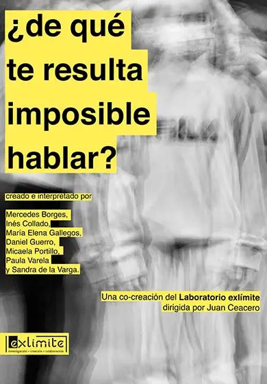 Cartel de ¿De qué te resulta imposible hablar?