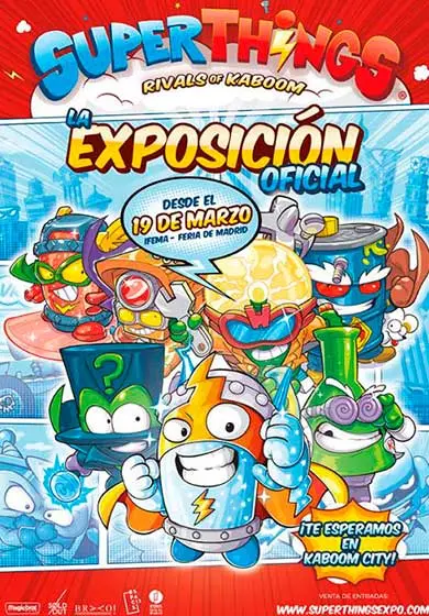Cartel de Superthings. La exposición oficial