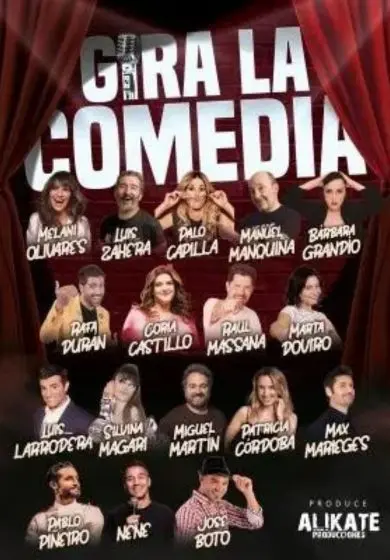 Cartel de Gira la comedia