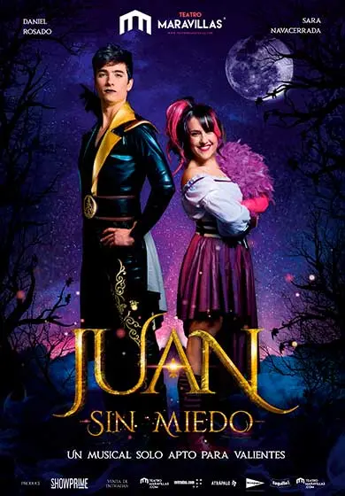 Cartel de Juan sin miedo, el musical