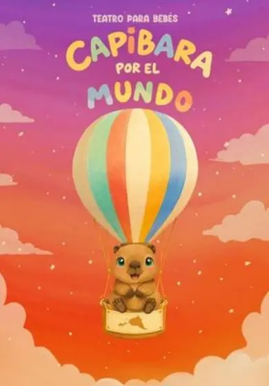 Cartel de Capibara por el mundo
