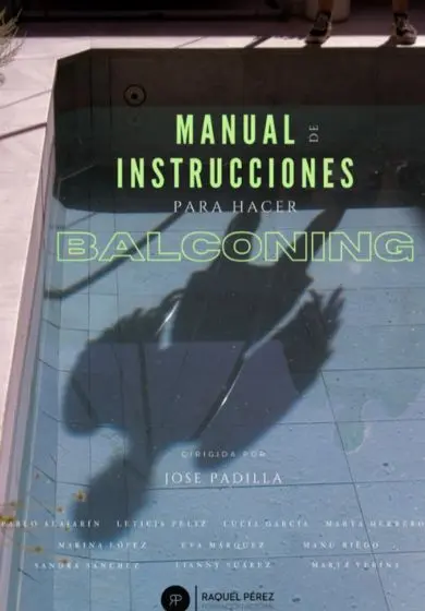 Cartel de Manual de instrucciones para hacer balconing