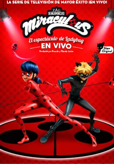 Cartel de Miraculous, el espectáculo de Ladybug