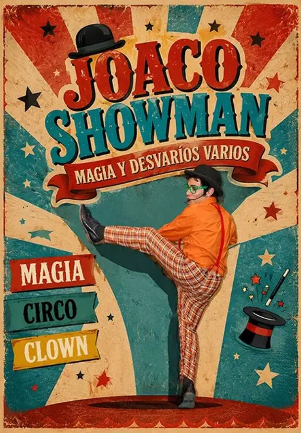 Cartel de Magia y desvaríos varios - Joaco Showman