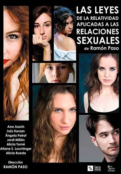 Cartel de Las leyes de la relatividad aplicadas a las relaciones sexuales