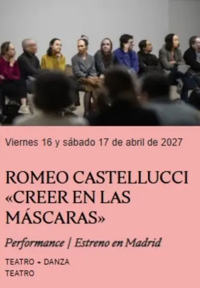 Cartel de Creer en las máscaras