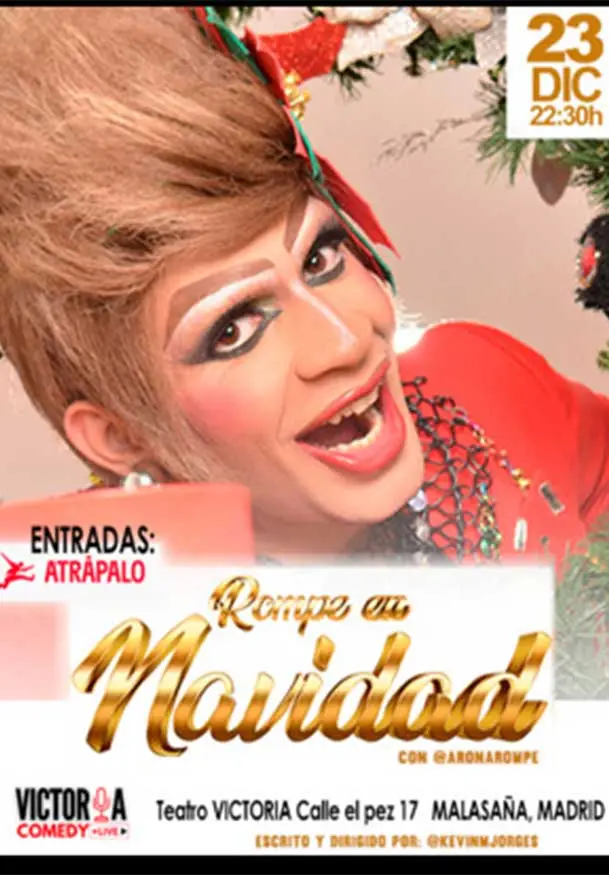 Cartel de La Rompe en Navidad - Arona Rompe