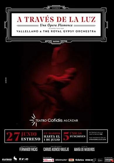 Cartel de A través de la luz - Ópera Flamenca