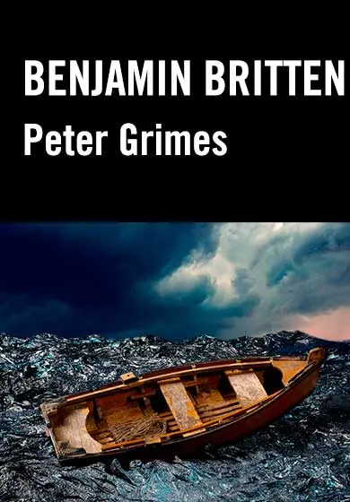 Cartel de Benjamin Britten: Peter Grimes