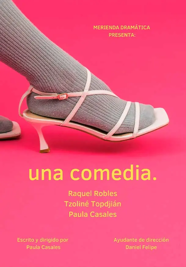 Cartel de Una comedia.
