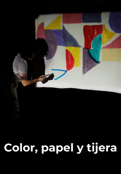 Cartel de Color, papel y tijera
