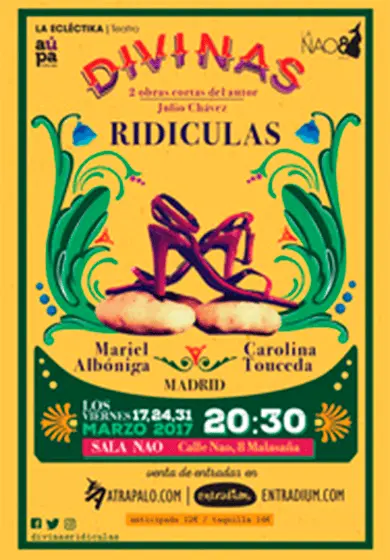 Cartel de Divinas ridículas