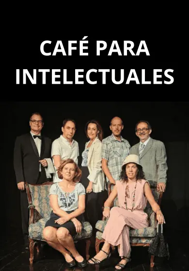 Cartel de Café para intelectuales