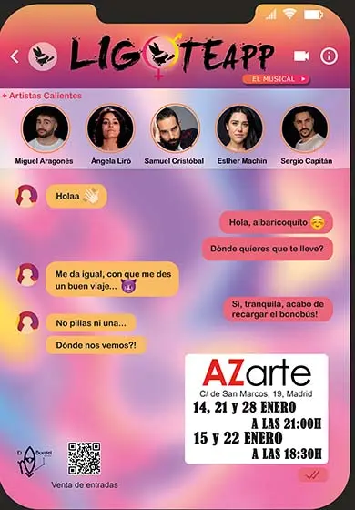 Cartel de LigoteApp, el Musical