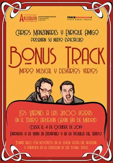 Cartel de Bonus track: Impro musical y desvaríos varios