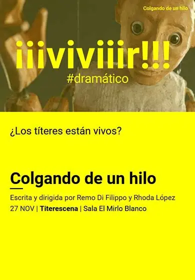 Cartel de Titerescena: Colgando de un hilo