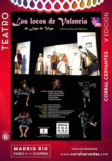 Cartel de Escarramán Teatro: Los locos de Valencia