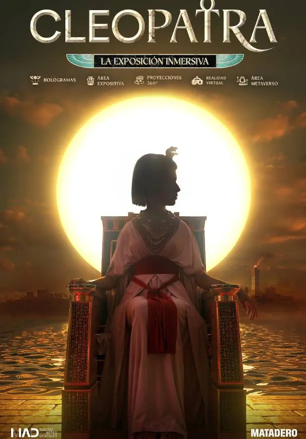 Cartel de Cleopatra. La exposición inmersiva
