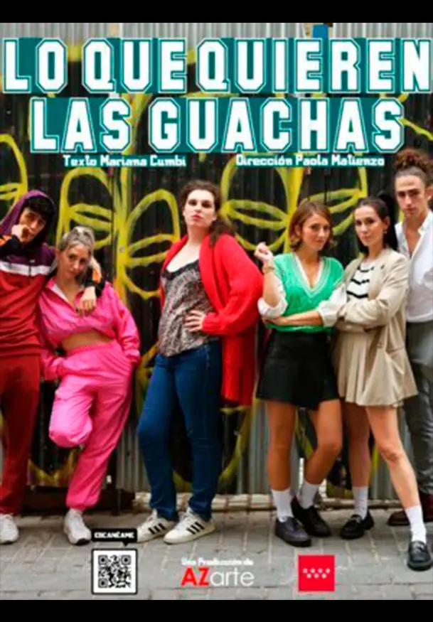 Cartel de Lo que quieren las guachas