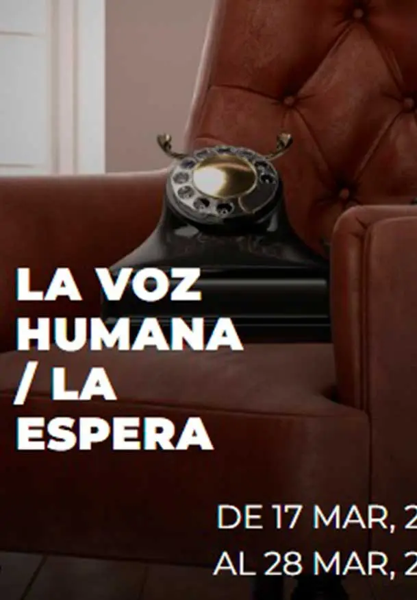 Cartel de Francis Poulenc y Arnold Schoenberg: La voz humana / La espera