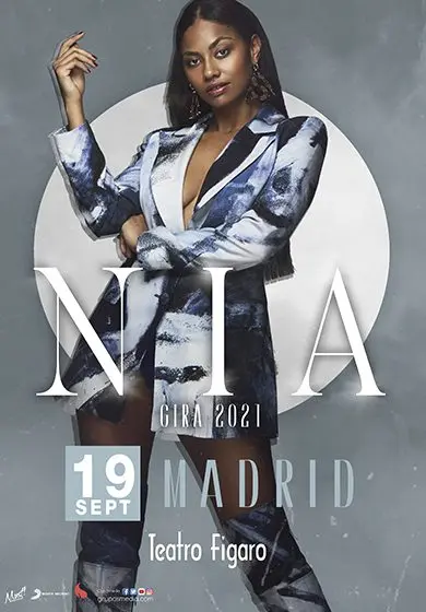 Cartel de Nia en concierto