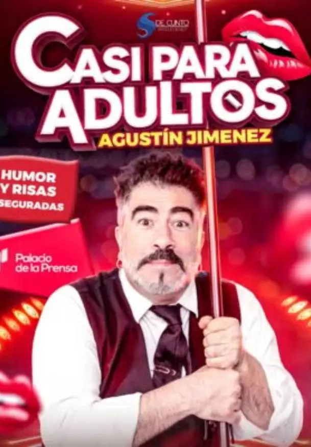 Cartel de Casi para adultos. Agustín Jiménez