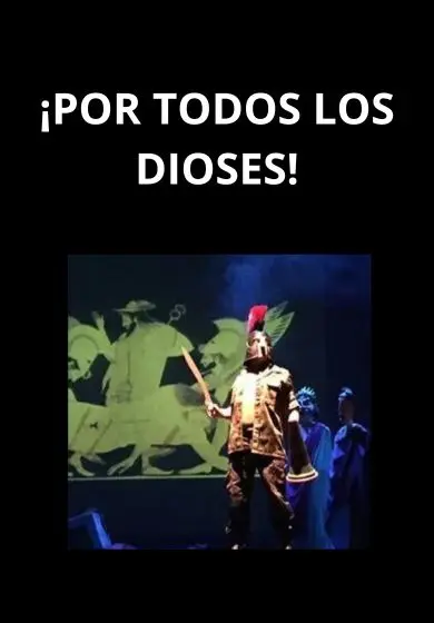 Cartel de ¡Por todos los dioses! - Cristina Yáñez