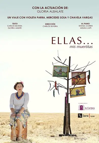 Cartel de Ellas... mis muertitas