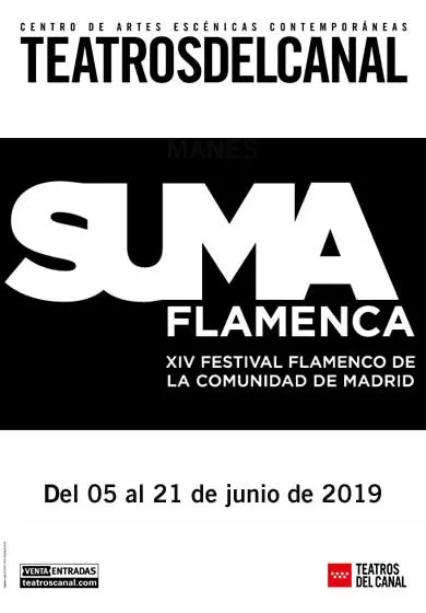 Cartel de Suma Flamenca 2019: Festival de la Comunidad de Madrid