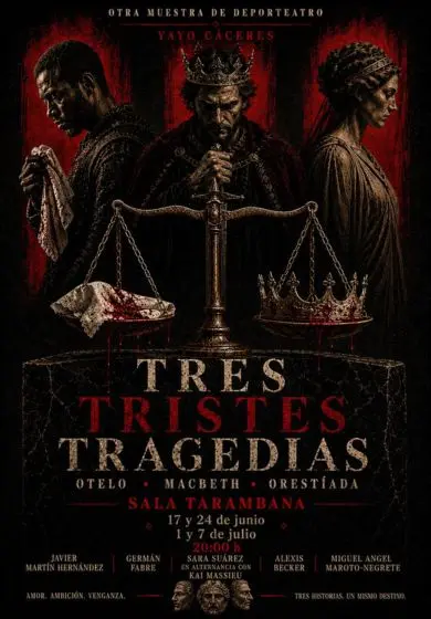 Cartel de Tres tristes tragedias