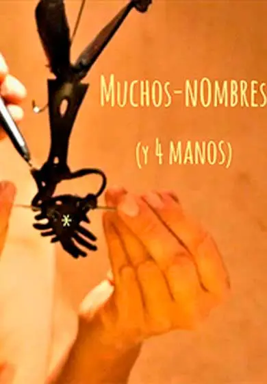 Cartel de Muchos nombres y cuatros manos