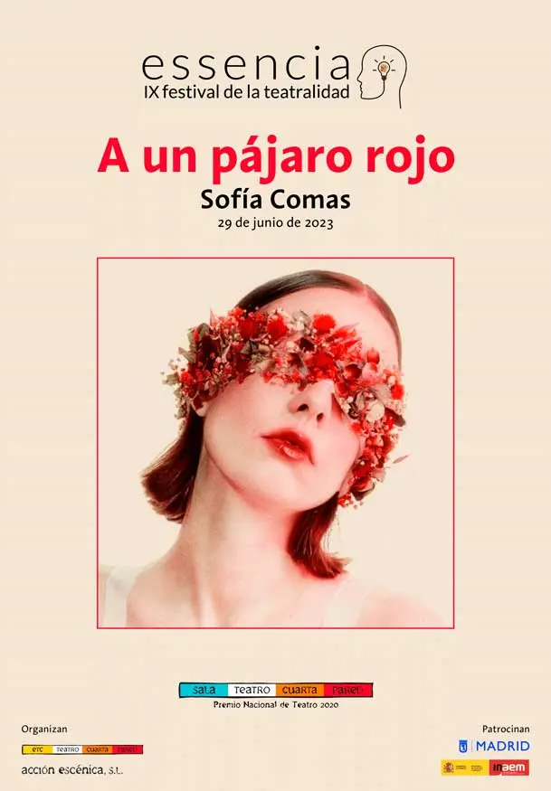 Cartel de A un pájaro rojo