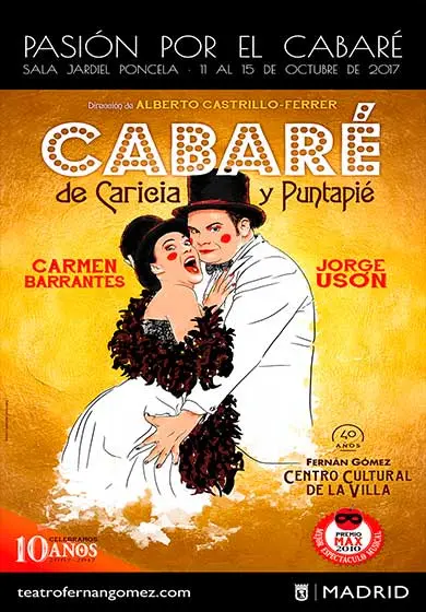 Cartel de Cabaré de Caricia y puntapié