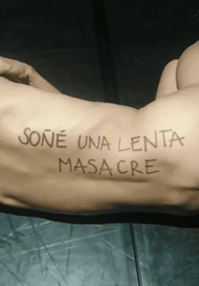 Cartel de Soñé una lenta masacre