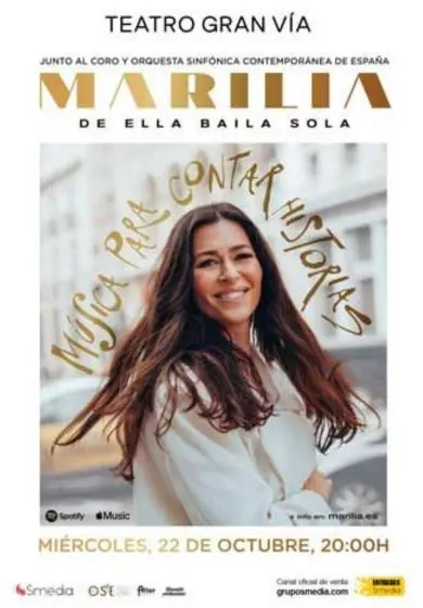 Cartel de Música para contar historias - Marilia (EBS)