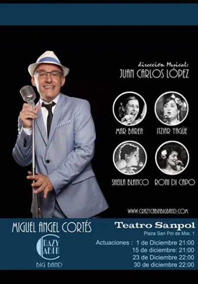 Cartel de Crazy Cabin Big Band: Sinatra Christmas