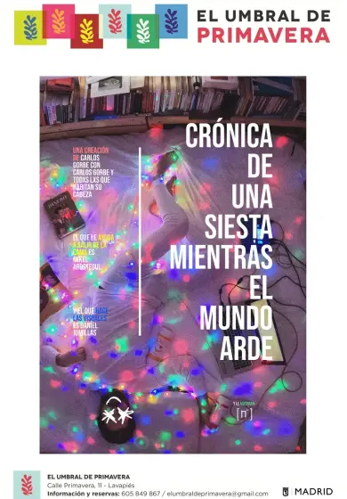 Cartel de Crónica de una siesta mientras el mundo arde