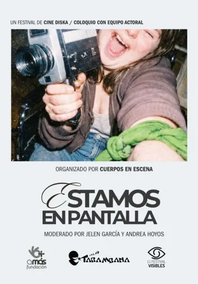 Cartel de Estamos en pantalla