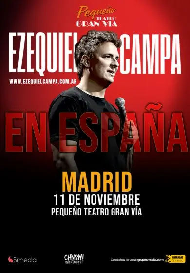 Cartel de Ezequiel campa en España