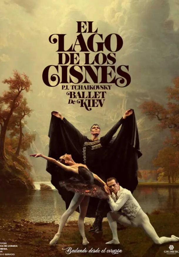 Cartel de Ballet de Kiev: El lago de los cisnes