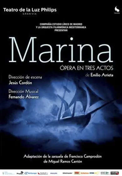 Cartel de Marina: Ópera en tres actos