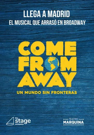 Cartel de Come from away, el musical
