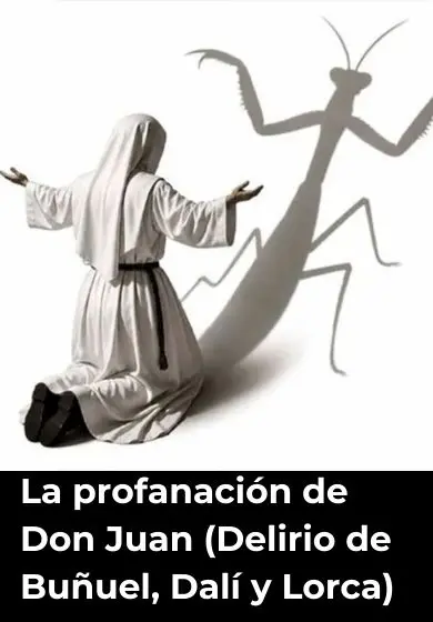 Cartel de La profanación de Don Juan (Delirio de Buñuel, Dalí y Lorca)