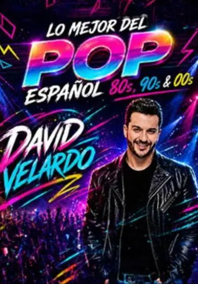 Cartel de Lo mejor del pop español con David Velardo