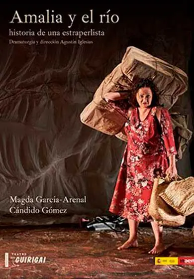 Cartel de Amalia y el río